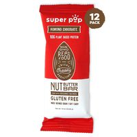 Super Pop Snacks Plant Based Protein Bar, Almond Chocolate, Made with Performance Nut Butter and Whole Foods, Vegan Friendly Ingredients, Dairy Free, Keto Friendly, 10g of Protein, 12 pack