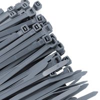 Pro Tie GY11SD100 11.8-Inch Gray Standard Duty Color Cable Tie, Gray Nylon, 100-Pack