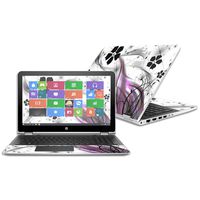 Mightyskins Skin Compatible with Hp Pavilion X360 15.6" (2016) - Gray World | Protective, Durable, and Unique Vinyl Decal Wrap Cover | Easy to Apply, Remove, and Change Styles | Made in The USA