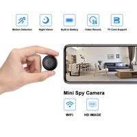 OUCAM Hidden Spy Camera Wi-Fi Surveillance Camera Mini Hidden Camera Built-in Battery Video Recorder Indoor/Outdoor Camera for Baby/Pet/Home/Office with iOS and Android App