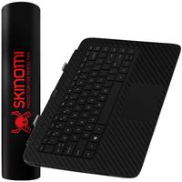 Skinomi TechSkin - HP Split 13 x2 Keyboard Ultra Clear Shield Black Carbon Fiber Full Body Protective Skin
