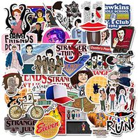50 pcs Stranger Things Sticker Funny Waterproof Vinyl Stickers for Laptops, Hydro Flasks,Water Bottles,Computers,Phone,Skateboard