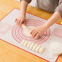 GREENRAIN Extra Large Silicone Pastry Mat Non Stick Baking Mat with Measurement Fondant Mat, Counter Mat, Dough Rolling Mat, Oven Liner, Pie Crust Mat (XXL-24''(W)32''(L))