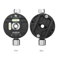 PAN-0 360 Degree Rotating Disc Camera Quick Release Clamp 1/4" 3/8" Mounting Screw Hole AS Standard for Arca Kirk Markins