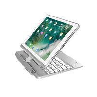 Jennyfly Smart Bluetooth Keyboard for iPad Pro 9.7-inch (2016 Model),Keyboard Case with Detachable Back Cover for 2016 iPad Pro 9.7 - Silver