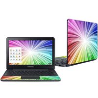 Mightyskins Skin Compatible with Samsung Chromebook 3 11.6" - Rainbow Explosion | Protective, Durable, and Unique Vinyl Decal Wrap Cover | Easy to Apply, Remove, and Change Styles | Made in The USA