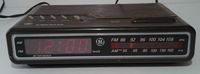 Vintage 80s GE Digital Alarm Clock AM FM Radio Model 7-4612A Woodgrain