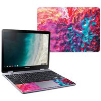 MightySkins Skin Compatible with Samsung Chromebook Plus LTE (2018) - Paint Party | Protective, Durable, and Unique Vinyl Decal wrap Cover | Easy to Apply, Remove, and Change Styles | Made in The USA