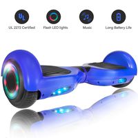 ROCKETX Hoverboard with Bluetooth Speaker LED Wheel (Blue)