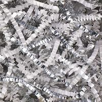 Crinkle Blend Paper - White and Metallic Silver (1/2 LB)