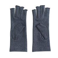 Mandalaa 1 Pair Unisex Men Women Therapy Compression Gloves Hand Arthritis Joint Pain Relief Health Care Half-Finger Gloves Orthopedics and stents