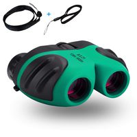 Binoculars for Kids, Shock Proof Kids Binoculars 8x21, Compact Binoculars Perfect for Bird Watching, Educational Learning, Outdoor Camp, Hunting, Hiking, Birthday Presents for Children (Green)