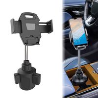 [2019 Upgraded] Car Cup Holder Phone Mount，Adjustable Automobile Cup Holder Smart Phone Cradle Car Mount with a Flexible Long Neck Compatible for Cell Phones iPhone/Galaxy and All Smartphones - Black