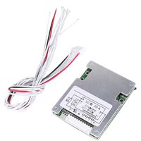 Akozon 36V 20A 10S Lithium Li-ion LiFePO4 BMS Battery Protection Board with Balancing