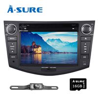 ASURE Car Stereo for Toyota RAV4 2006 2007 2008 2009 2010 2011 2012, Double Din HD Car Radio Support Bluetooth CD DVD Player GPS Navigation Steering Control, Free Backup Camera&16G Map Card Included