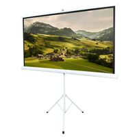 ShowMaven 80 inch 16:9 Matte White Home Theater Projection Projector Screen for Home Theater Outdoor Indoor Using