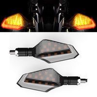 Cynemo Motorcycle Led Turn Signal Lights Blinkers Front Rear Indicators for Motorbike Yamaha Scooter Harley Cruiser Honda Kawasaki BMW Suzuki(1Pair,Pack of 2)