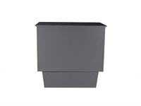 Atlantic Furniture Nantucket Murphy Bed Chest with Charging Station & Mattress, Twin, Grey