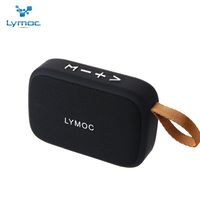 LYMOC Wireless Speaker,Portable Bluetooth Speakers Loudspeaker Box Fabric Outdoor Stereo Audio Inserts TF Card U-Disk MP3 Player for iPhone Android Phone (Black)