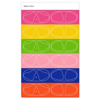 Huilier 6 Pairs Colorful Protective Sticker Case Skin Dust-Proof Dust Guard for Apple Airpods Earphones Charging Box
