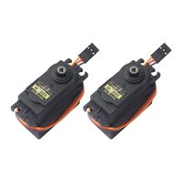 2pcs MG995 180°High Speed Torque Metal Gear Servo Motor Set Kit fit Boat/RC Helicopter/Airplane/Smart Car Robot/JR/Futaba