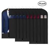Univivi Garment Bags Lightweight Full Zipper Suit Bags (Set of 10) Hanging Dress Bag Washable Moth-Proof Dust Cover for Closet Clothes Storage -43/54/60inch