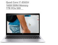 2019 Newest HP Elitebook 850 G6 15.6" Full HD FHD(1920x1080) Business Laptop (Intel Quad-Core i7-8565U Vpro, 16GB DDR4 RAM, 1TB PCIe NVMe SSD) Fingerprint, Backlit, Thunderbolt, B&O, Windows 10 Pro
