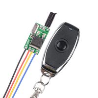 BWSS New Wireless RF Remote Control Switch, 433Mhz Secure RF 1 Channel Wireless Momentary Switch Transmitter with Receiver for Car, Bus, Truck, Motorcycle, Battery & More