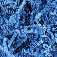 2 LB Royal Blue Crinkle Shred Gift Basket Shred Crinkle Paper Filler Bedding by COTU (32 oz)