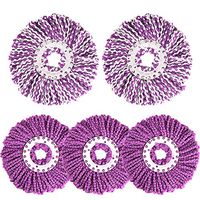 Household mop head, commercial durable soft microfiber mop cleaning cloth, universal replaceable circular rotating mop head, suitable for bedroom living room