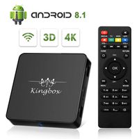 Kingbox Android TV Box 8.1, Model X Android Box with 2GB RAM 16GB ROM