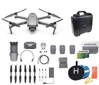 DJI Mavic 2 Pro Drone Quadcopter Bundle with 3 Batteries, Waterproof Hard Carrying Case, Landing Pad, 128GB SD Card Supports 4K Video