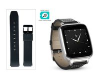 Beantech Engage Plus Smart Watch for Apple/Android Phones., Silver with Black Strap, Engage Plus Smartwatch Bundle