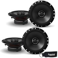Alpine S-S65 6.5" Speaker Bundle - Two Pairs of 6.5" S-Series S-S65 2-Way Coaxial Speakers