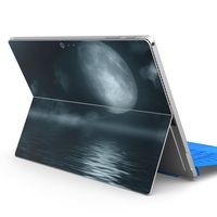 igsticker Ultra Thin Premium Protective Back Stickers Skins Universal Tablet Decal Cover for Microsoft Surface Pro 4/ Pro 2017/ Pro 6(2018) 006034 sea　Night　Month