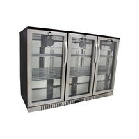Procool Refrigeration 3-door Glass Front Stainless Steel Back Bar Cooler; 54" Wide, Counter Height Refrigerator