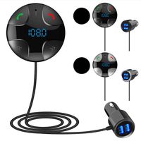 CactusAngui Car Charger BC29B Bluetooth Car Kit Hands-free FM Transmitter MP3 Player Dual USB Charger
