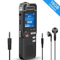 Digital Voice Recorder Stereo, 1536kbps Voice Activated Recorder with Playback, Line in/External Microphone, Noise Reduction HD-Audio Recorder, Portable Voice Recorder for Lecture, Meeting, USB Charge