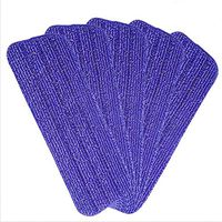 Haoun 5 Pcs Laminate Hardwood Floor Mop Microfiber Cleaning Pad Replacement Washable(Purple)