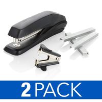 Swingline Stapler Value Pack, Antimicrobial Stapler, 15 Sheet Capacity, Includes Staples & Stapler Remover, 2 Pack (S70754551AZ)