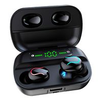 Luisport IPX5 Waterproof Wireless Headphones Earphones,Wireless Earbuds Cordless Headphones Gym Headphone (Color-Black)