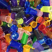 6 DRAM Small Round HINGED Container Crafts, RX Pill Bottles 6 DRAM Small Round HINGED Container Crafts, RX Pill Bottles Qty 600 PCS/BX (Mix Transparent Colors)