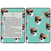 MightySkins Skin Compatible with Amazon Kindle Paperwhite 2018 (Waterproof Model) - Cool Corgi | Protective, Durable, and Unique Vinyl Decal wrap Cover | Easy to Apply, Remove| Made in The USA