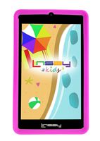 LINSAY 7'' Kids Funny TAB QUADCORE 1024x600 HD Dual Cam Bundle with Kids Pink Defender Case Android