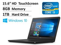 2016 Dell 15.6" Signature Edition High Performance Touchscreen Laptop PC - Intel Dual-Core i3 Processor 2.0GHz, 8GB RAM, 1TB HDD, DVD Drive, Waves MaxxAudio, Bluetooth, HDMI, Webcam, Windows 10