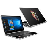 Mightyskins Skin Compatible with Hp Pavilion X360 15.6" (2018) - Spring Heart | Protective, Durable, and Unique Vinyl Decal Wrap Cover | Easy to Apply, Remove, and Change Styles | Made in The USA