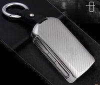 YUWATON Car Remote Key Cover for Volvo XC60 XC90 S90 2015-2018 Key Case Key Chain Key Fob Decoration.(Silver)