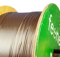 Feeney 5250 1X19 Stainless Steel T316 Cable, 1/8" X 250' Reel
