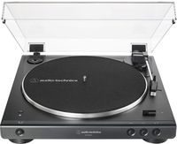 Audio-Technica AT-LP60XBT-BK Fully Automatic Bluetooth Belt-Drive Stereo Turntable, Black, Hi-Fidelity, Plays 33 -1/3 and 45 RPM Vinyl Records, Dust Cover, Anti-Resonance, Die-cast Aluminum Platter