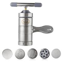 GGGarden Noodle Maker Manual Press Machine Pasta Spaghetti Fruit Juicer Stainless Steel - 5